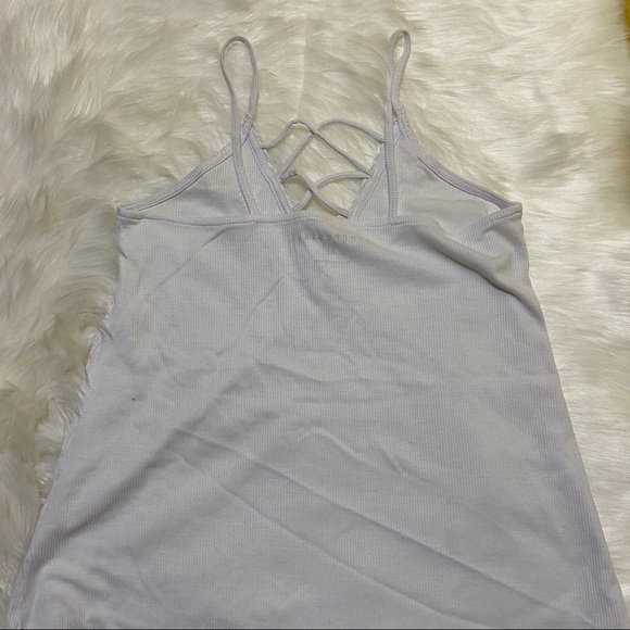 white tank top with lace and cross details - Picture 3 of 4